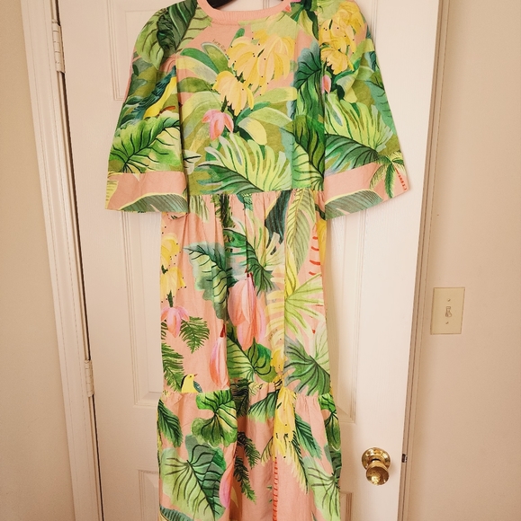 Farm Rio Cotton Mermaid Mididress - Picture 2 of 3